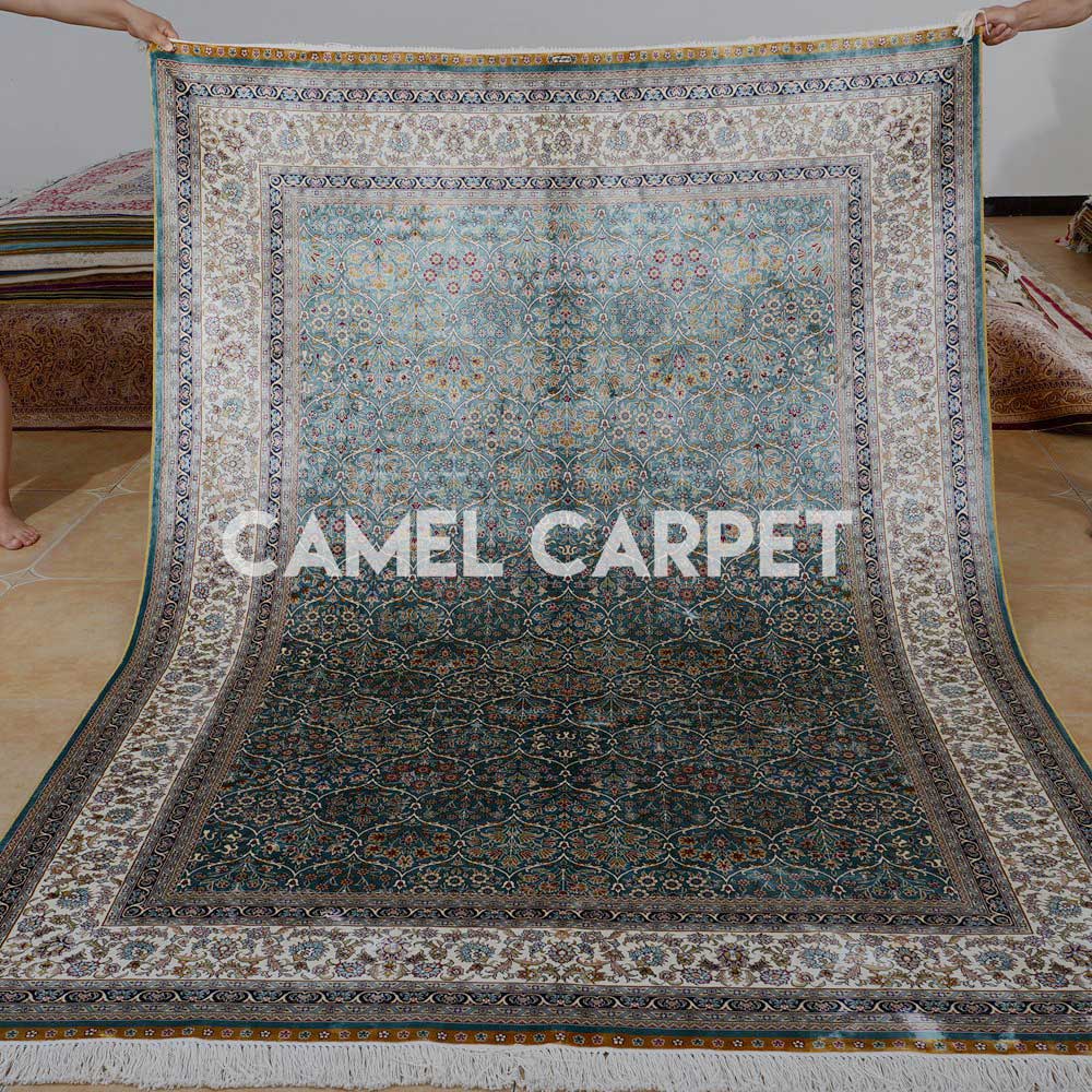 Hand-knotted Traditional Area Rug Teal.jpg
